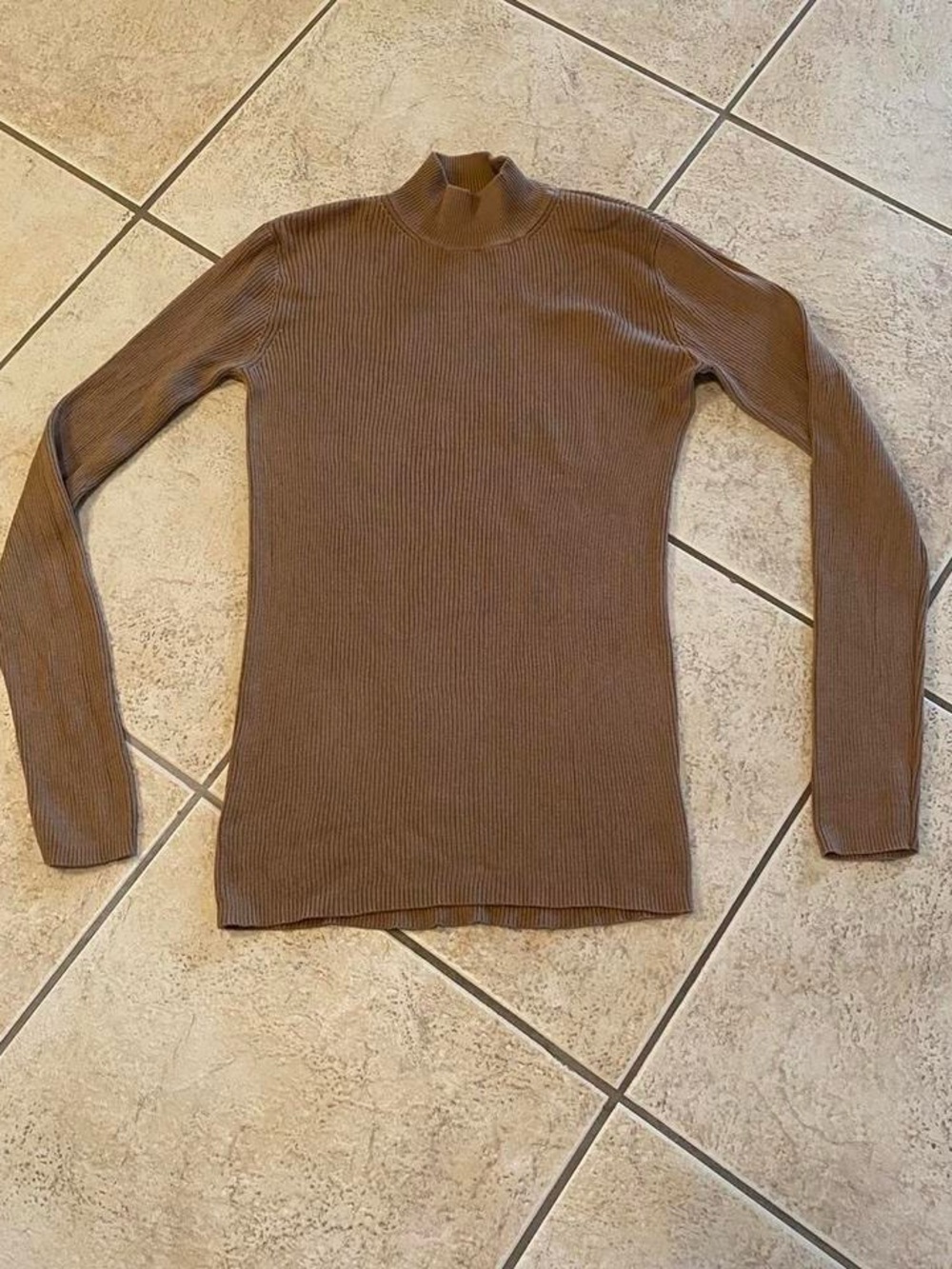 Pendleton Brown Ribbed Turtleneck Sweater